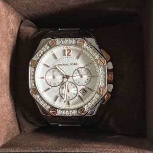 Michael Kors chronograph two tone watch